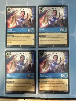 DISNEY PARKS EXCLUSIVE Belle Apprentice Inventor Lorcana Foil Promo Playset - Image 1