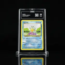 1999 Pokemon Base Set Unlimited Card WOTC #63/102 Squirtle TAG 9 M4026613 - Image 1