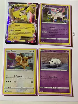 Pokemon TCG Card Bundle rarities collectable in sleeved mint condition RARE FIND - Image 1