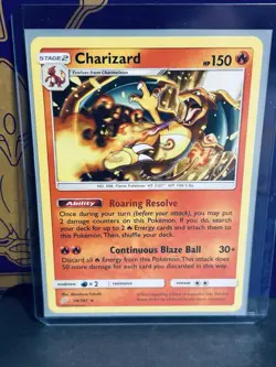 Charizard 14/181 Sm-Team Rare Pokemon Card NM - Image 1