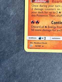 Charizard 14/181 Sm-Team Rare Pokemon Card NM - Image 5