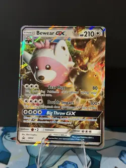 Pokemon Card Bewear GX SM34 Black Star Promo Full Art Ultra Rare NM - Image 1