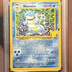 PSA 10 GEM MINT Blastoise 2 Celebrations Classic Collection Holo Pokemon Card - Image 2