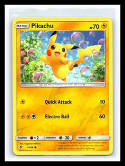 🔥 Pikachu 19/68 - Hidden Fates - Reverse Holo - Pokemon Card - 2019 - Image 1