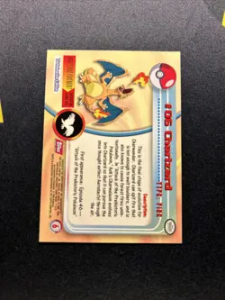 Topps Series 1 Charizard 06 Near Mint -Pokemon Card- Red Logo (6s) - Image 2