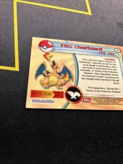 Topps Series 1 Charizard 06 Near Mint -Pokemon Card- Red Logo (6s) - Image 4