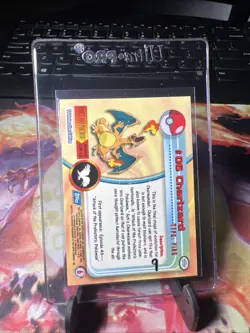 POKEMON Topps Cards CHARIZARD #6 Non Holo Blue Logo Near Mint TV Animation 1999! - Image 2