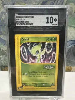 Celebi # 50 WOTC Black Star "4-EVER" PROMO Pokemon Card SGC10 - Image 1