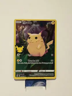 Pikachu 5/25, LP Full Art Holo, Pokemon Celebrations 25th Anniversary TCG Card - Image 1