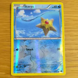 STARYU 25/122 POKEMON CARD (XY BREAKPOINT SET) REVERSE HOLO - Image 2