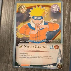 Naruto CCG Naruto Uzumaki [Imposter] Ninja Card #019 1st Edition Super Rare Foil - Image 1