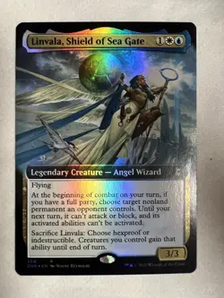 MTG Foil Borderless Zendikar Rising MTG Linvala, Shield of Sea Gate NM - Image 1