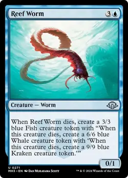 REEF WORM x4 mtg NM-M Modern Horizons 3 Unc - Image 1