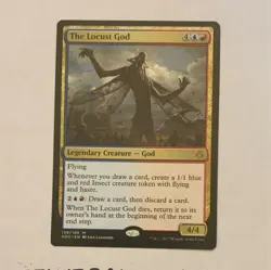 Wizards of the Coast The Locust God Hour of Devastation 139 Mythic Regular Blue… - Image 1