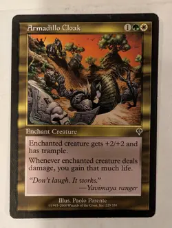 Armadillo Cloak - Invasion - Magic the Gathering MTG Nice! - Image 1