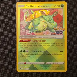 Radiant Venusaur 004/078 Pokemon GO Holo - Image 1