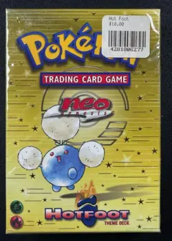 2002 POKEMON TCG FACTORY SEALED BOX WOTC HOTFOOT NEO GENESIS THEME DECK - Image 1