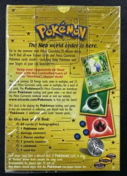 2002 POKEMON TCG FACTORY SEALED BOX WOTC HOTFOOT NEO GENESIS THEME DECK - Image 2