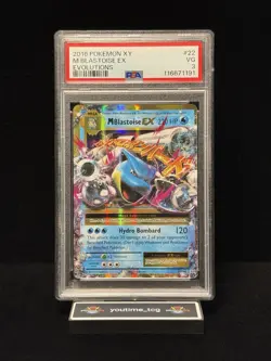 2016 Pokemon Xy Evolutions M Blastoise Ex #22 PSA 3 - Image 1