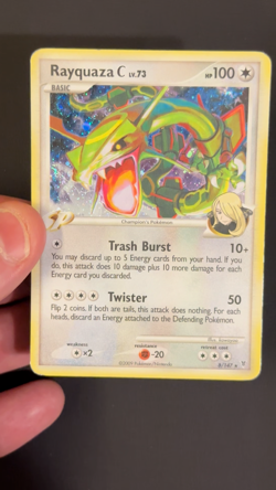 2009 Rayquaza C Platinum Holo Supreme Victors #8 /147 LP~MP Pokemon - Image 2