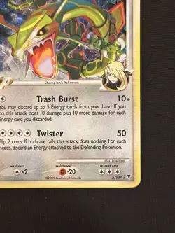 2009 Rayquaza C Platinum Holo Supreme Victors #8 /147 LP~MP Pokemon - Image 4