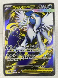Mega Absol EX 161/132 Pokemon Mega Evolution Ultra Rare Full Art Holo NM - Image 1