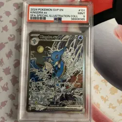 2024 POKEMON SVP EN-SV BLACK STAR PROMO #131 KINGDRA EX PSA 9 - Image 1