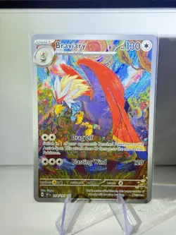Braviary 214/191 Full Art Holo Pokemon Sv08: Surging Sparks English Near Mint - Image 1