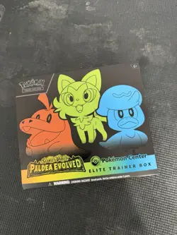 Pokemon Center Exclusive Paldea Evolved Elite Trainer Box NO PACKS NO PROMOS - Image 1