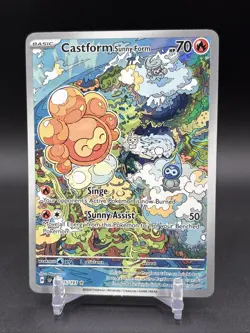 Castform Sunny Form 195/191 Sv08: Surging Sparks Holo Pokemon TCG NM (A) - Image 1