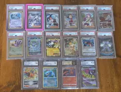 16 Psa, Cgc Graded Pokemon Slabs - Image 1