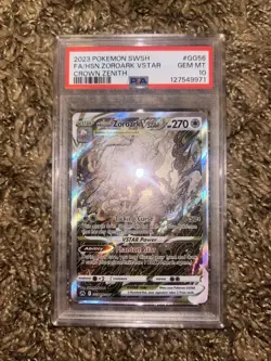 Pokemon Hisuian Zoroark VSTAR Crown Zenith Galarian Gallery PSA 10 - Image 1