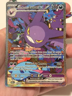 Pokemon Team Rocket's Crobat ex 234/182 Special Illustration Rare Holo - Image 3