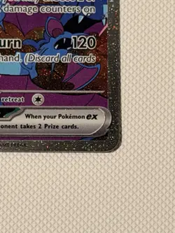 Pokemon Team Rocket's Crobat ex 234/182 Special Illustration Rare Holo - Image 4
