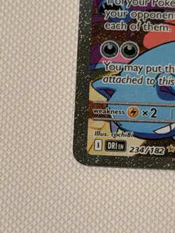Pokemon Team Rocket's Crobat ex 234/182 Special Illustration Rare Holo - Image 5