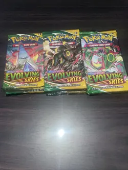 Pokemon Sword & Shield Evolving Skies LOT OF 14 TCG English SEALED BOOSTER PACKS - Image 1