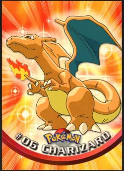 1999 Pokemon TV Animation Series 1 #06 Charizard Blue Logo - Image 1