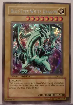Blue-Eyes White Dragon BPT-003 Secret Rare Yu-Gi-Oh - Image 1