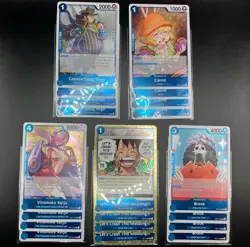 One Piece OP11 A Fist Of Divine Speed Blue Rare Playsets Bundle - Image 1