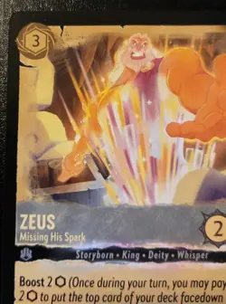 Zeus - Missing His Spark 193/204 Uncommon Whispers In The Well Disney Lorcana - Image 2