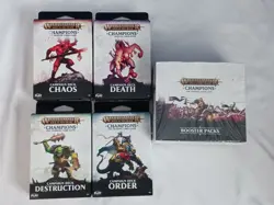 Warhammer Age of Sigmar Trading Card Game - 4 Campaign Decks + 1 Booster Box - Image 1