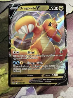 Dragonite V SWSH154 SWSH: Sword & Shield Promo Cards Holo Promo Pokemon TCG NM - Image 2