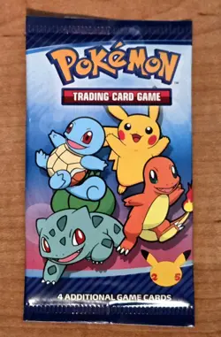 McDonalds Pokemon 25th Anniversary Cards Happy Meal Promo Booster Pack - Image 1