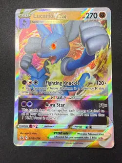 Lucario VStar - SWSH214 | Black Star Promo | Pokemon Card | NM 2 - Image 1