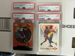Lot of (4) Assorted Michael Jordan Slabbed Graded cards PSA 8 + PSA 6 - Image 1