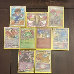 Pokemon TCG Dragonite EX, Charizard, Gengar EX, Glaceon VSTAR Card Lot - Image 1