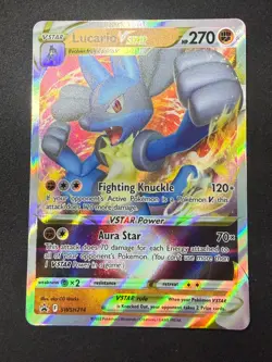 Lucario VStar - SWSH214 | Black Star Promo | Pokemon Card | NM - Image 1