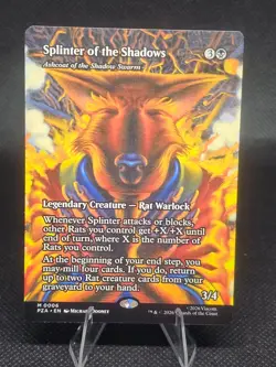 MTG Teenage Mutant Ninja turtles Splinter of the Shadows Borderless M 0006 Foil - Image 1