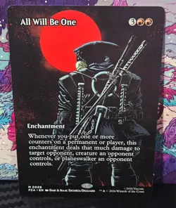 magic the gathering - All Will Be One - Enchantment - Red - Mountain - Rare - Image 1