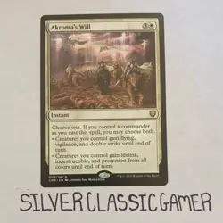 Wizards of the Coast Akroma's Will Commander Legends Rare White Instant Regular - Image 1